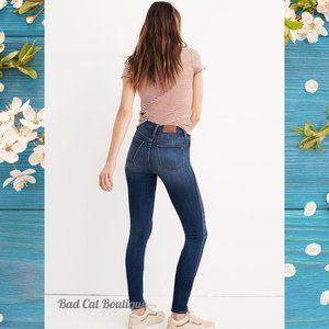 Madewell | Blue Danny Wash Tencel Ten Inch High-Rise Skinny Denim Jeans